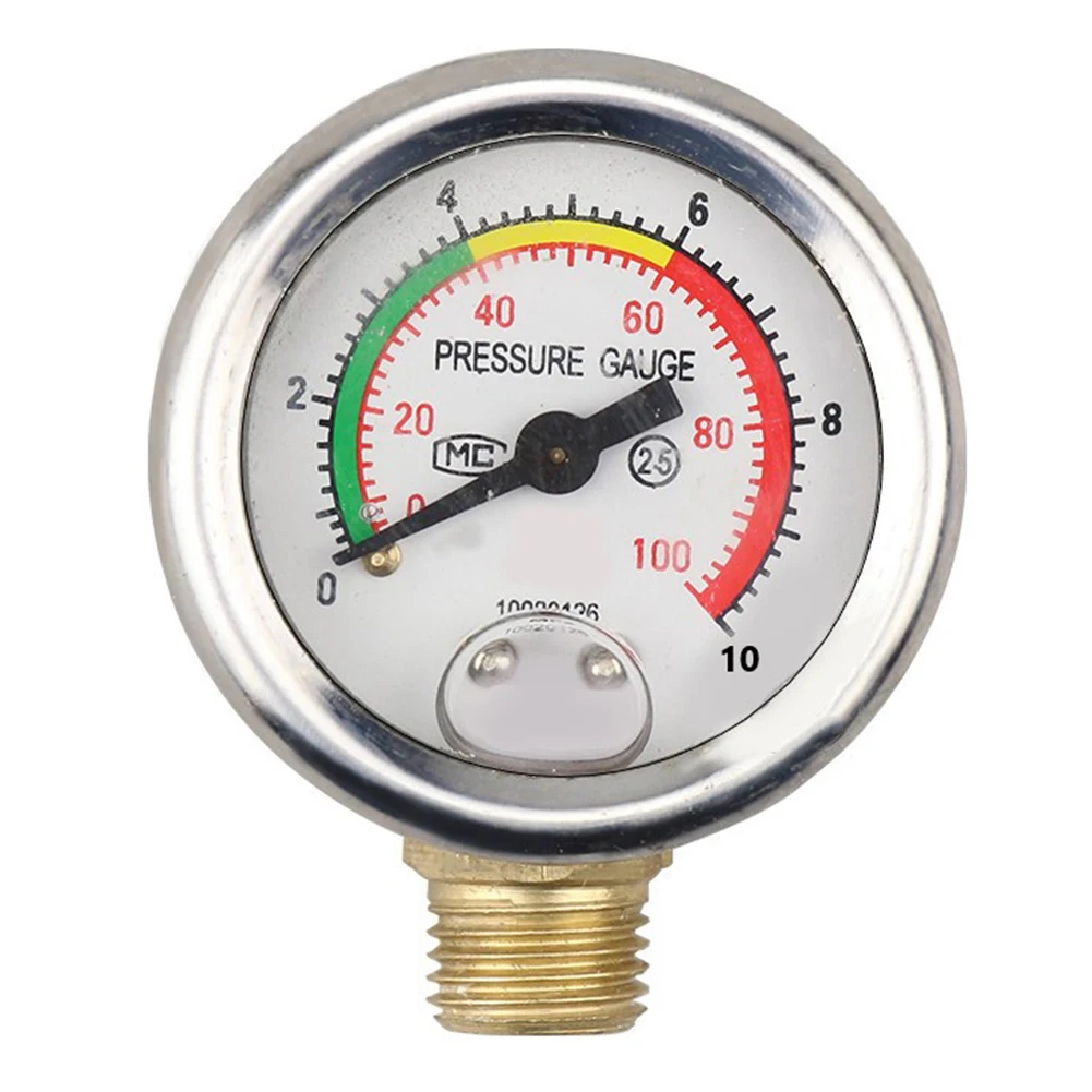 1pc Agricultural Three-Cylinder Plunger Pump Pressure Gauge Oil-immersed High-pressure Filling Pump 22/26 30/60 Pressure Measure