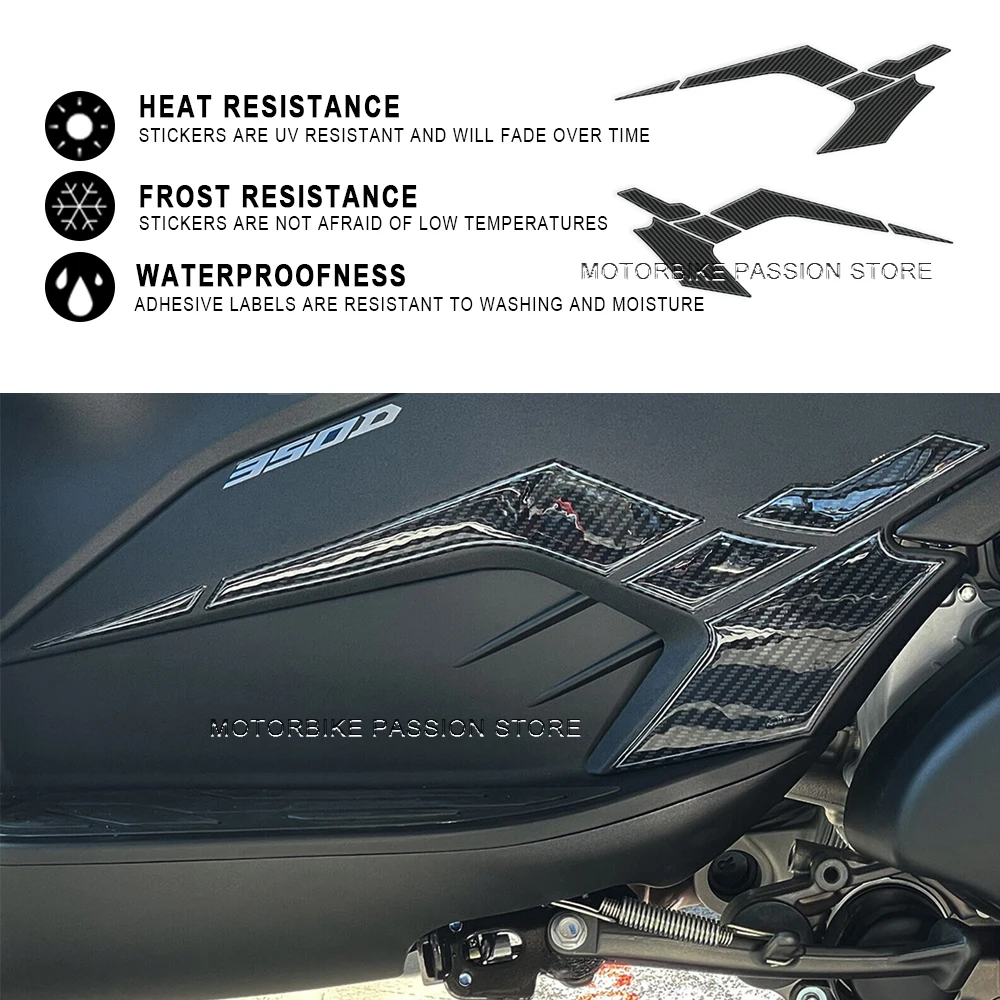 FOR ZONTES 350D 350 D 350d 2023 Motorcycle Body Anti Scratch Resistant Skid 3D Stickers Pattern Decorative Protective Sticker