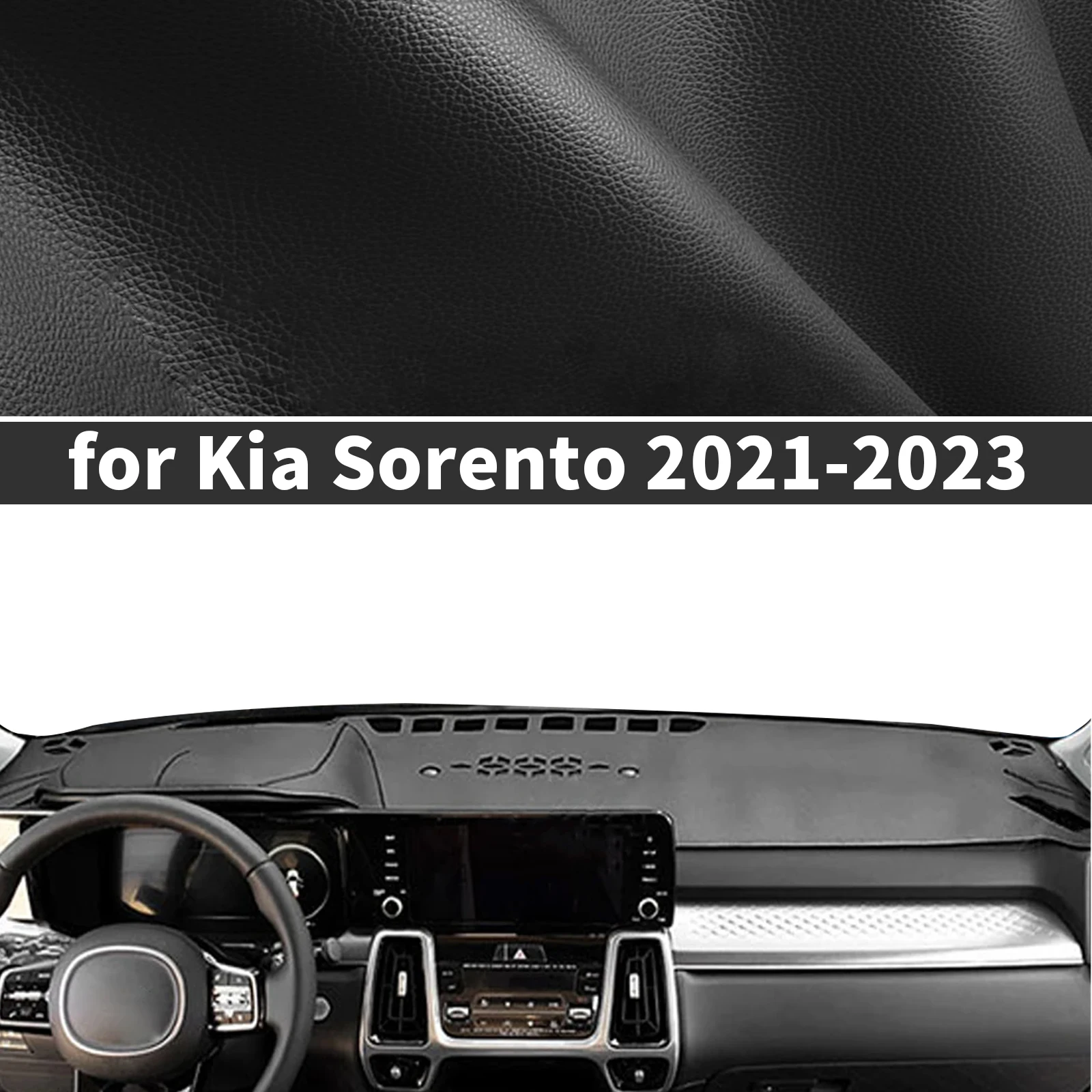 

for Kia Sorento 2021-2023 MQ4 ​​Custom fit Dashboard Cover Sun Shade Dash Mat Anti‑Glare Anti‑Reflection Carpet Dash Pad Dashmat