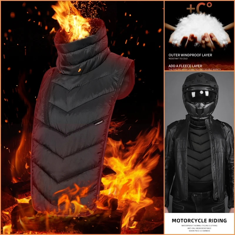 

Motorcycle Winter Warm Neck Scarf Motorcyclist Rider Chest Neck Protector Windproof Warmer Scarf Bibs Thermal Collar
