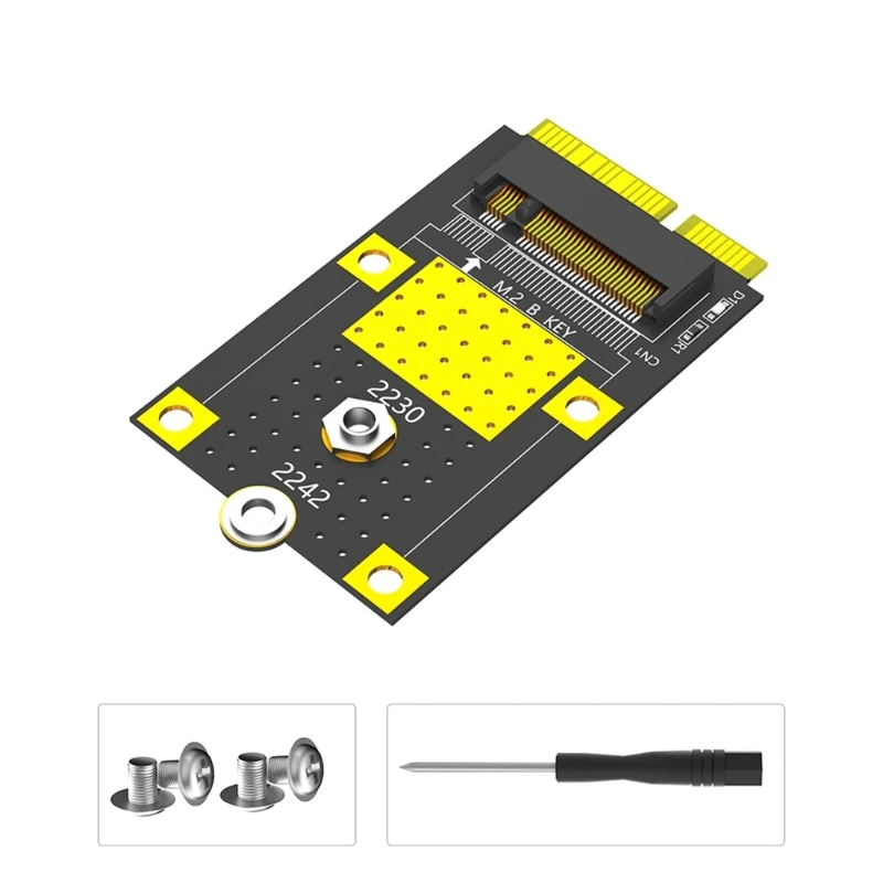 NGFF ( M.2 ) Key Based SSD Adapter M.2 NGFF SSD to mSATA Convert Card for 2230 2242mm