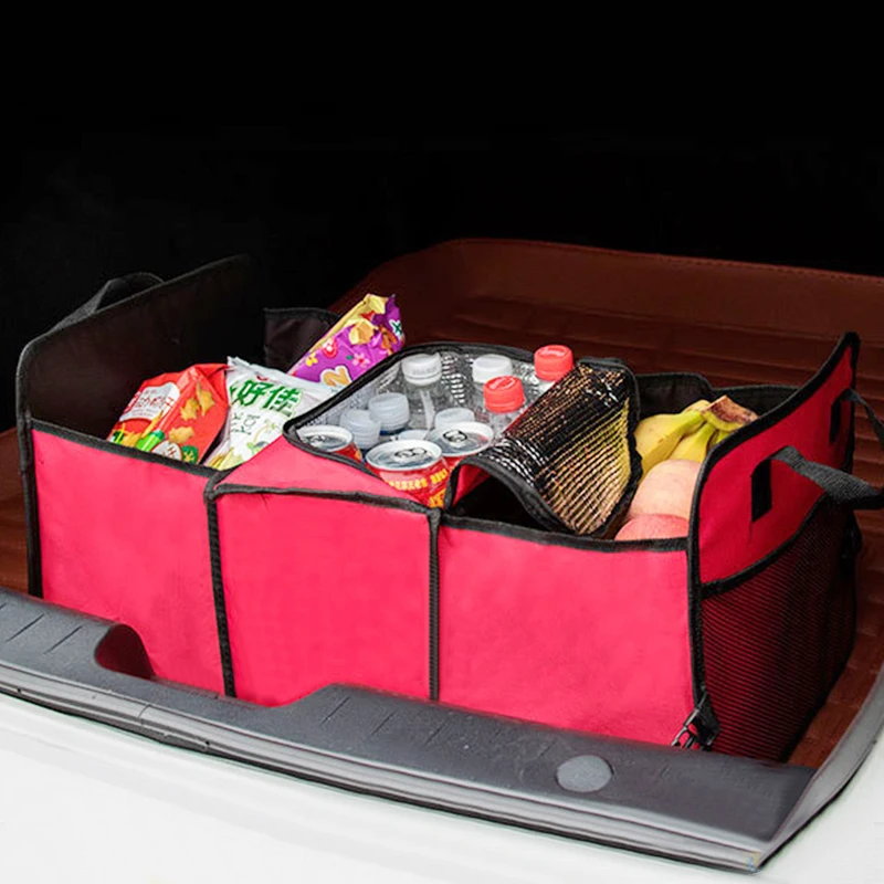 New Car Storage Organizer Trunk Collapsible Toys Food Storage Truck Cargo Container Bags Box Black Car Stowing Tidying