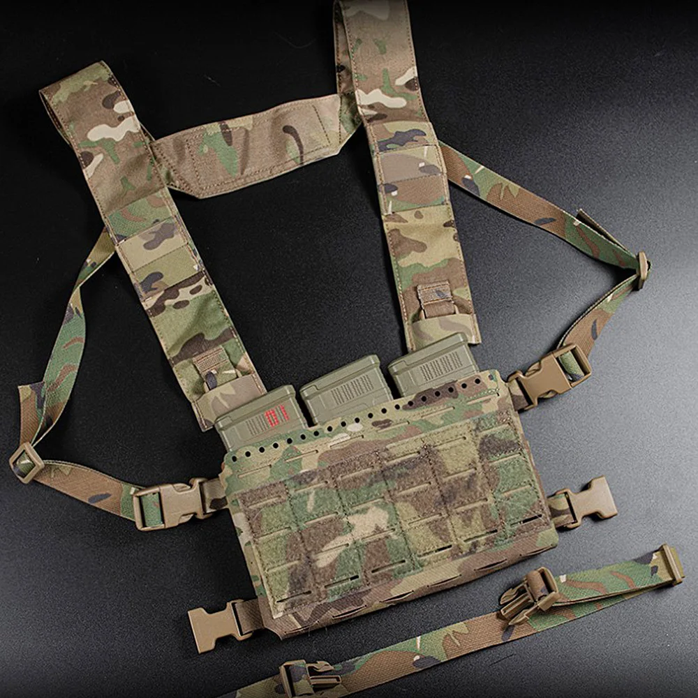 Tactical Chest Rig Micro Fight Chassis Placard Kit Molle MKV MK5 H-harness Hunting Vest 556 Airsoft Magazine Pouch Gear SS Style