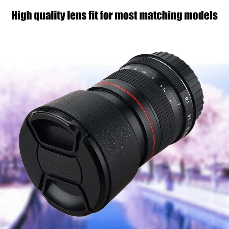 85Mm F1.8 Camera Lens For Canon F1.8 Large Aperture Fixed Focus Portrait Macro Pure Manual Focus SLR Camera Lens