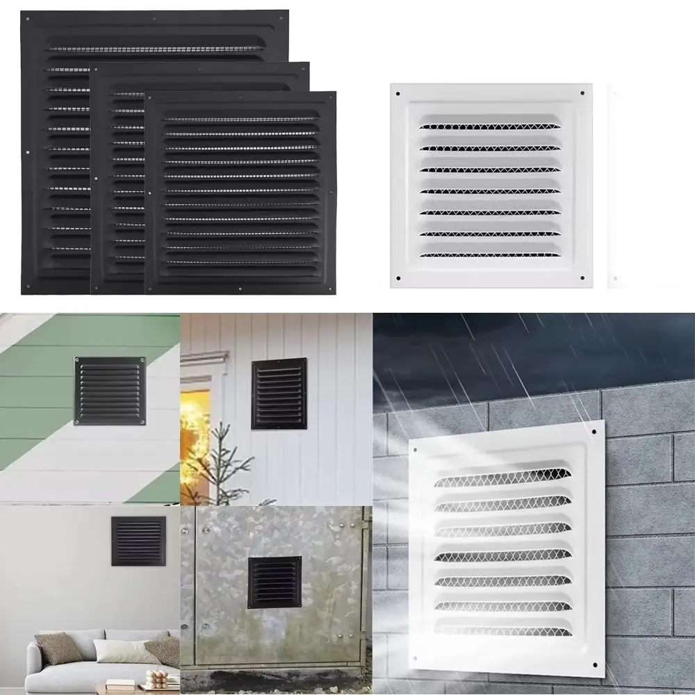 Aluminum Alloy Air Vent Grille Heating Cooling Vents Plate Window Square Vent Air System Net Cover Screen Ventilation Cover view 3