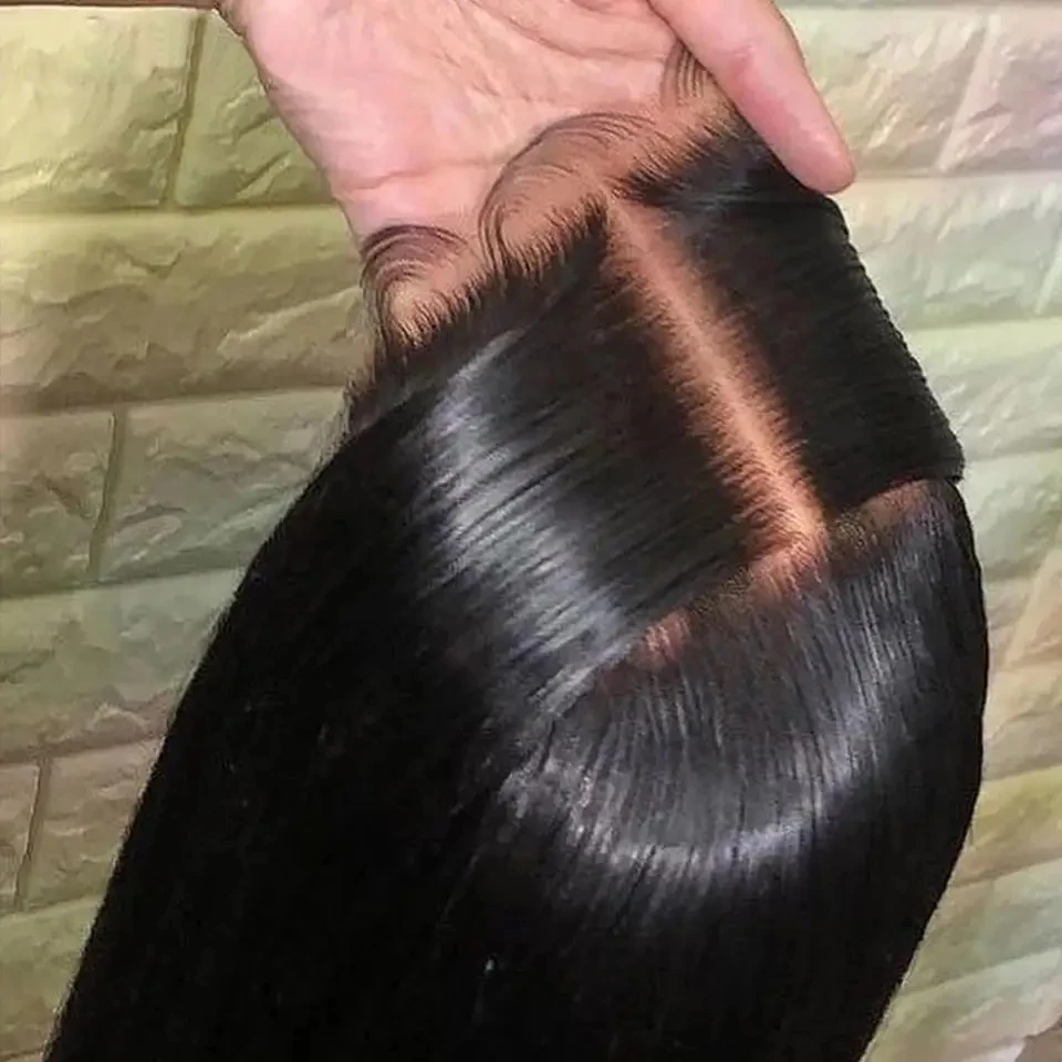 300% de alta densidade em linha reta pré corte sem cola usar e ir perucas sem cola pré arrancadas 13x4 13x6 hd perucas frontais do laço 100% cabelo humano