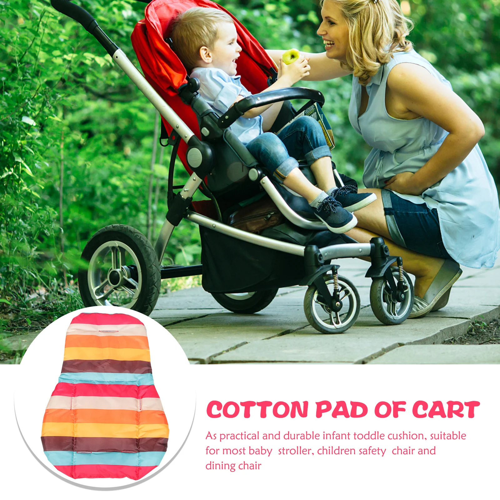 2 uds insertos infantiles cojín para cochecito bebé transpirable cómodo cochecito forros almohadillas para asiento de coche inserto infantil cojín para asiento de coche de bebé