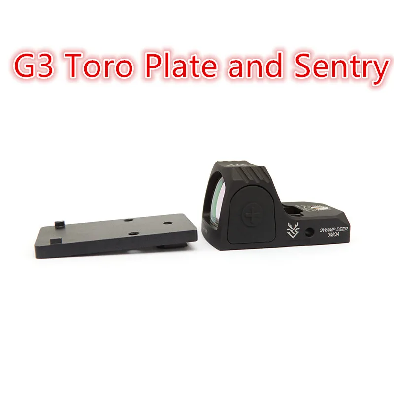 Metal Base Optic Mount Plate for Taurus G3 Toro New G3 G3C G3X G3XL GX4 Custom Special RMR Sentry Red Dot Sight 3MOA SWAMP DEER