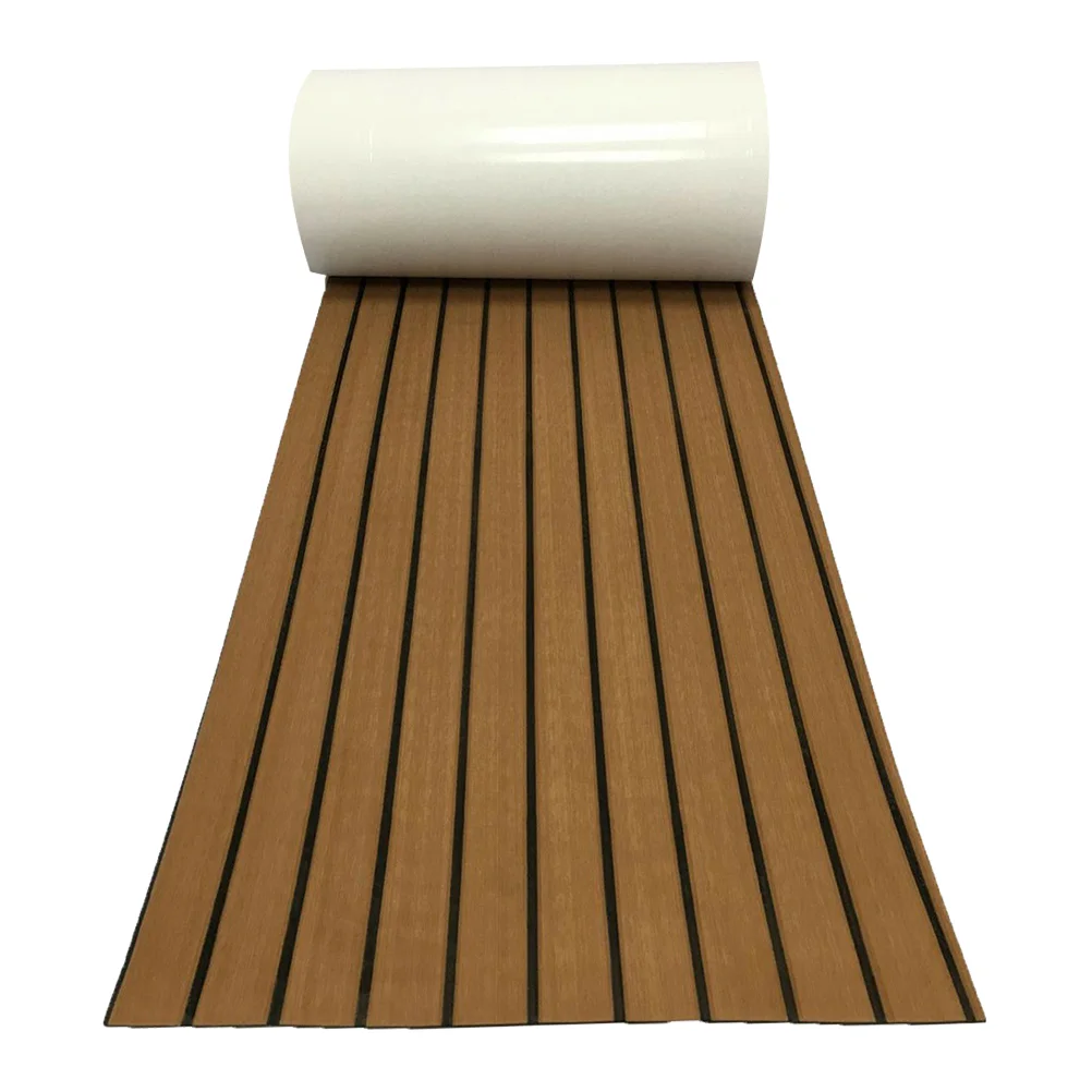 

Marine Flooring Faux Teak Decking Sheet Eva Boat Mat Pad Carpet Self Adhesive Synthetic Deck Yacht Floor