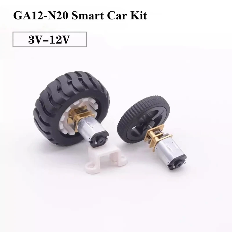 1 Uds GA12-N20 soporte de fijación de rueda de motor de desaceleración 3V6V12V accesorios de robot de coche inteligente de baja velocidad