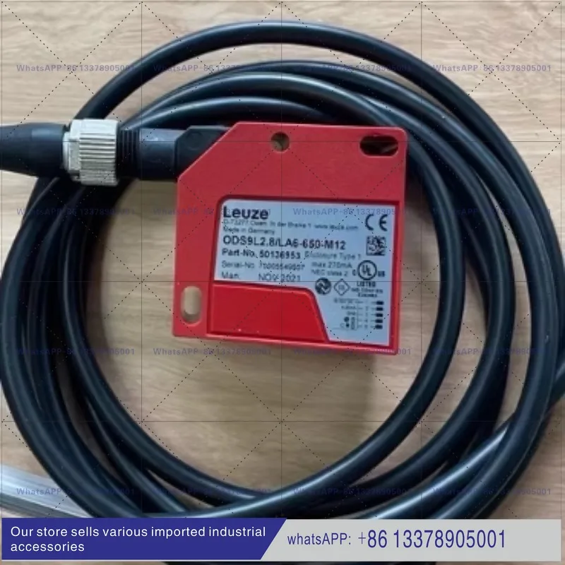 Leuze diffuse reflection sensor 50138062 HT110L1.3/L6T-M12