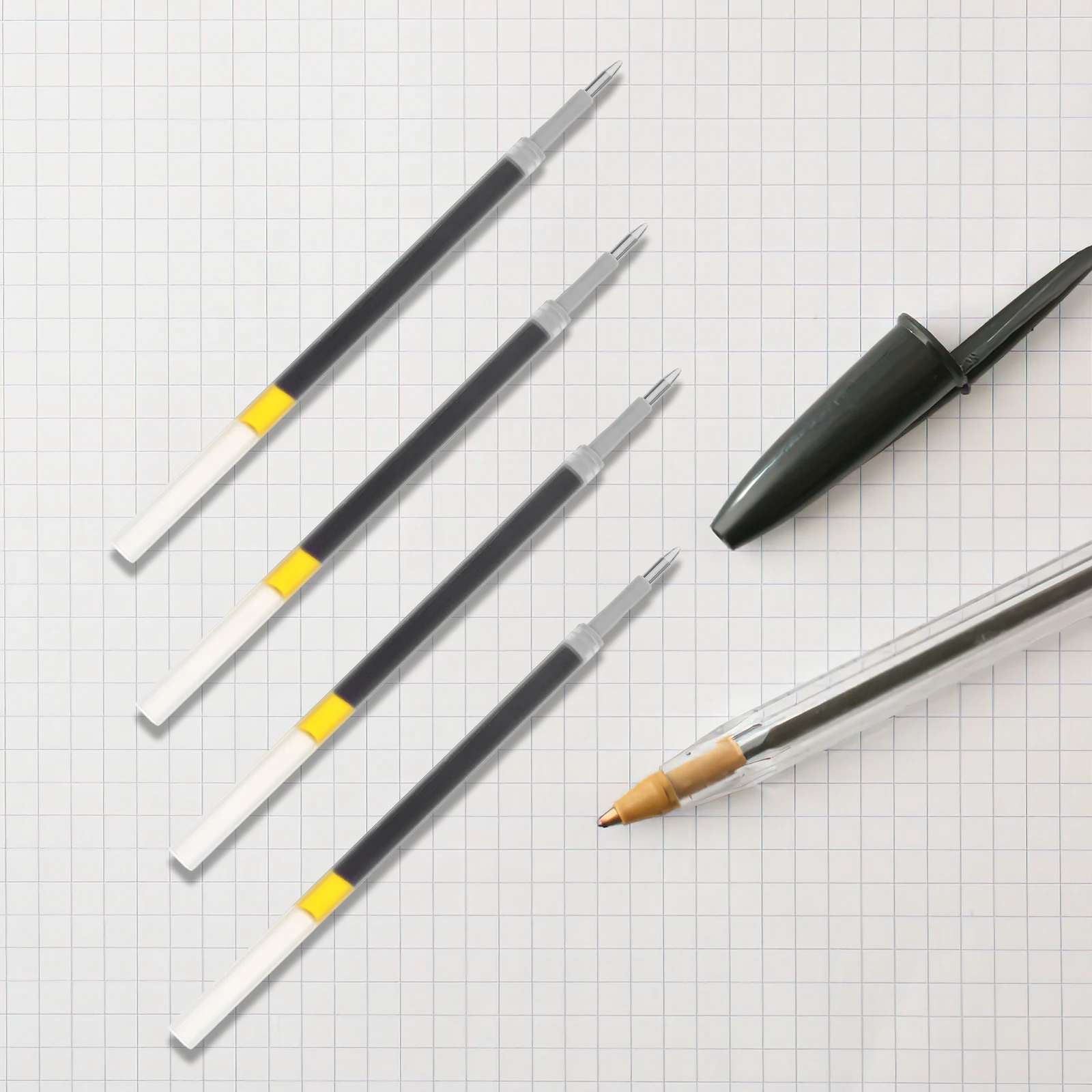

60 Pcs Pens Bulk Replaceable Refill Ink Ballpoint Refills Black Replacement Liquid