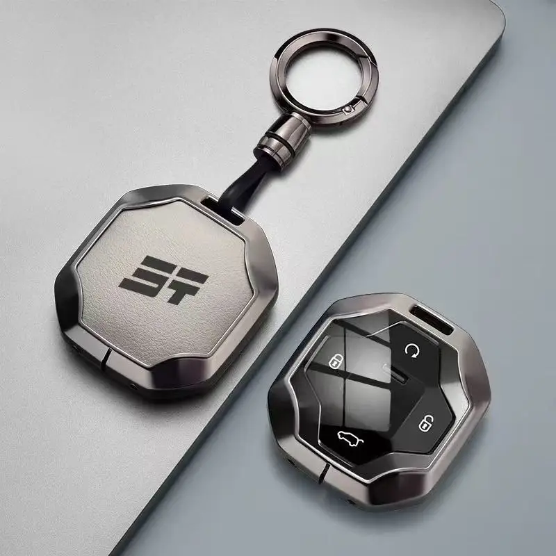 

Premium Zinc Alloy Key Cover Case for JETOUR Traveller - Protective Key Fob Shell Keybag Keychain