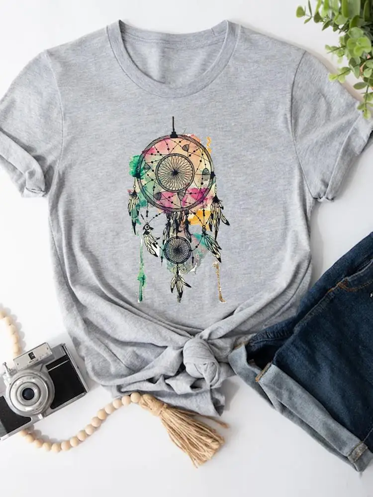 Women Fashion Summer Cartoon Shirt Clothing Leopard Sweet 90s Short Sleeve T-shirts Print T Top Graphic Tee Shirt