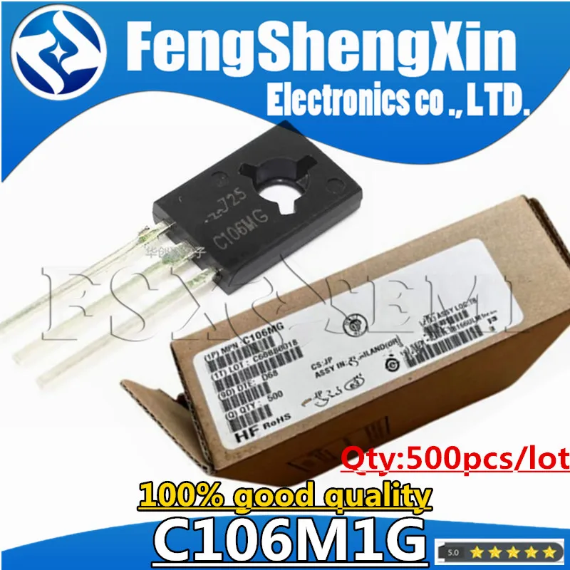 

500pcs/lot C106M1 C106M1G C106MG C106M TO-126 SCRs Chips