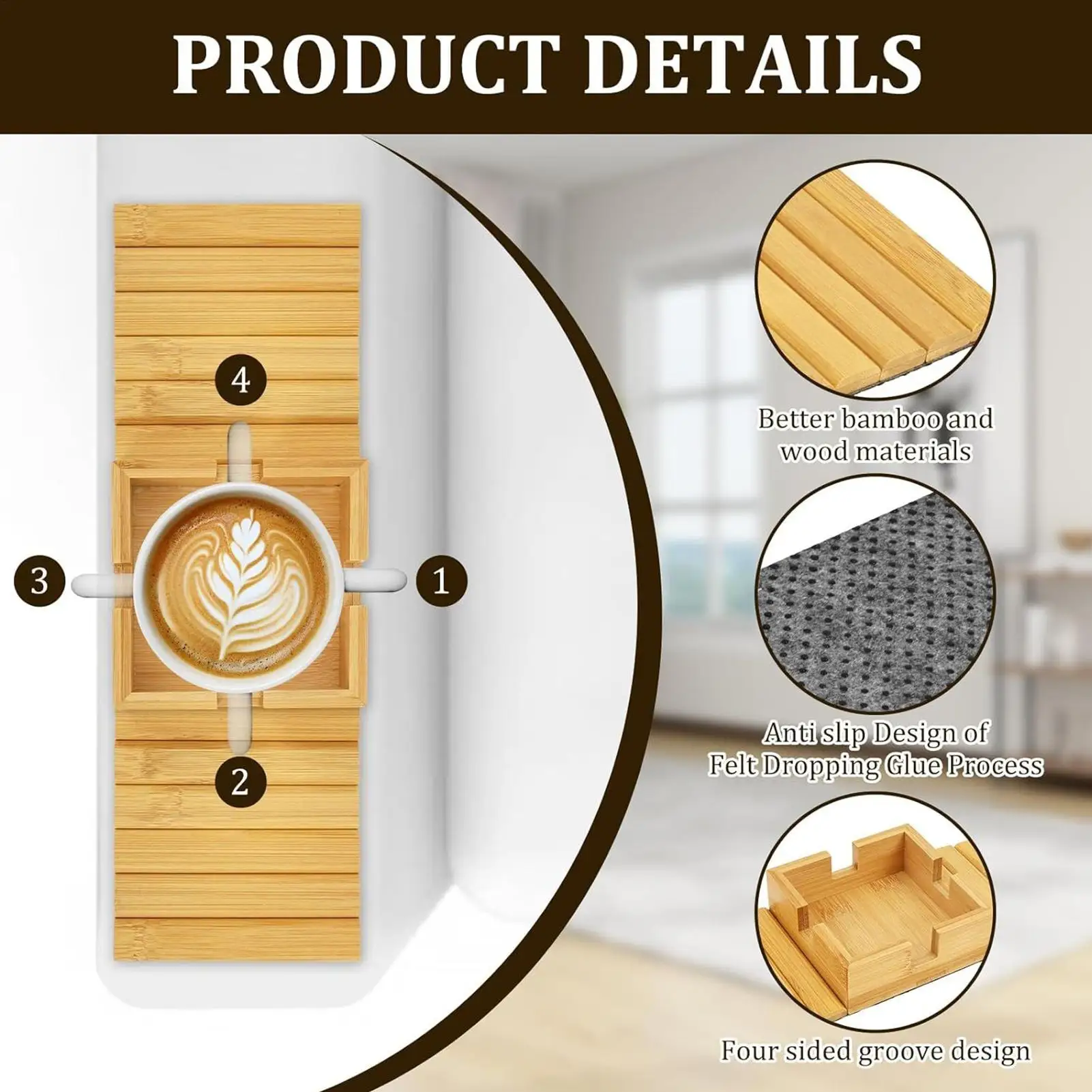 

Столик-органайзер на подлокотник дивана, противоскользящий, для гостиной, общежития, спальни, для гаджетов, закусок, телефона, планшета