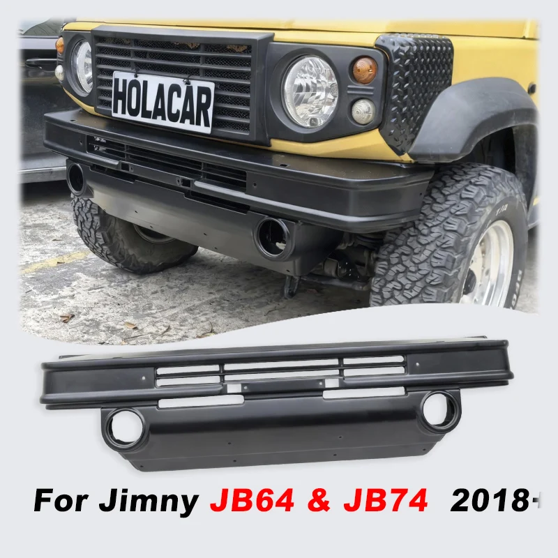 Retro Style Front & Rear Bumper Kit For Suzuki Jimny JB64 JB74, 3-Door & 5-Door, ABS Material Vintage Bumper Protector Set