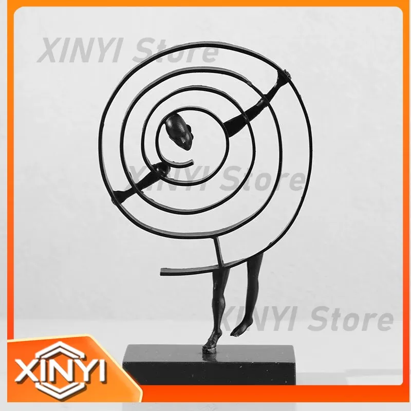 Abstract Metal Sculptures for Modern Room Decoration Art Ornaments Home Furnishings Living Rooms TV Cabinets Decor