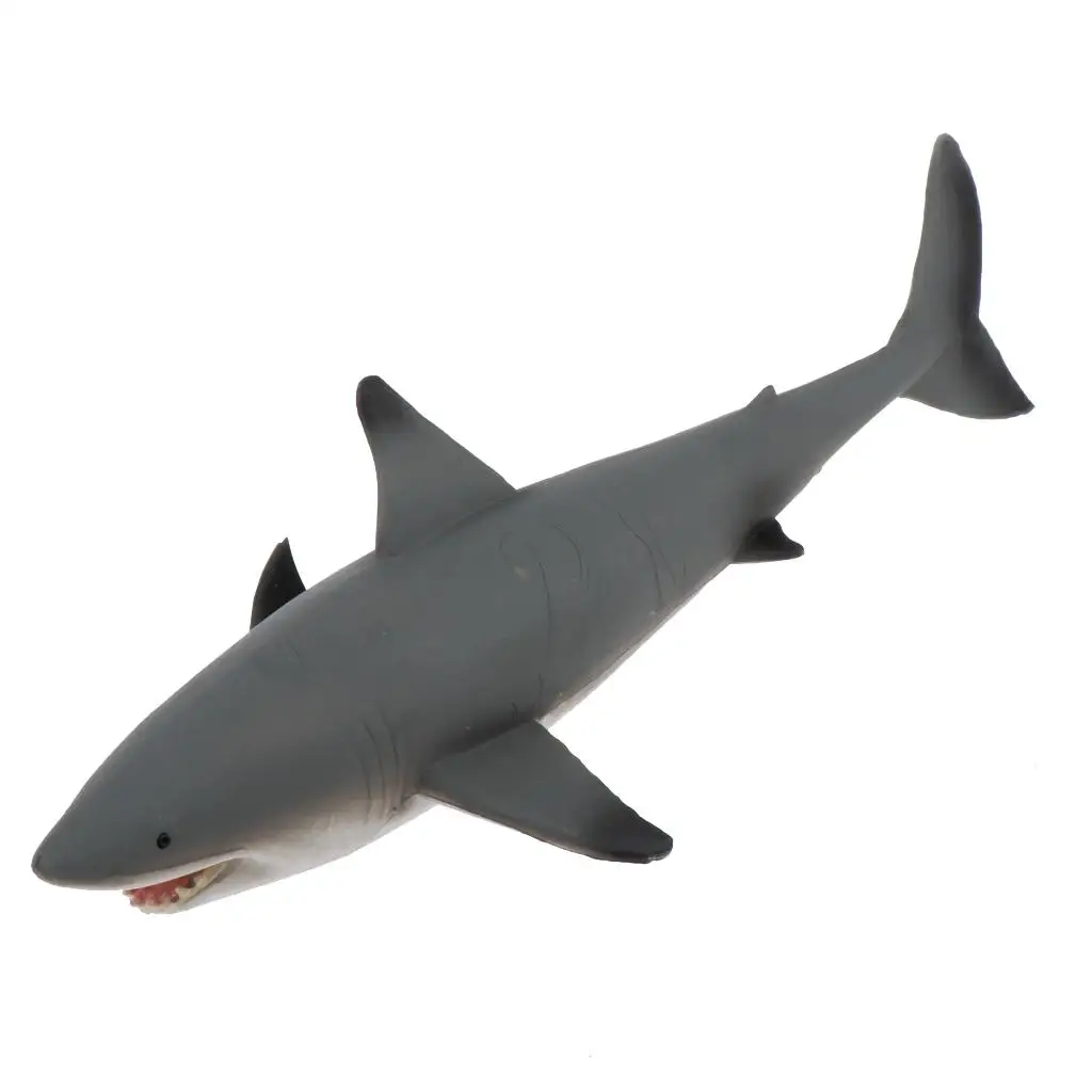 Great White Shark Toy Figurine - Ocean World Sea Life Figure Animals Model