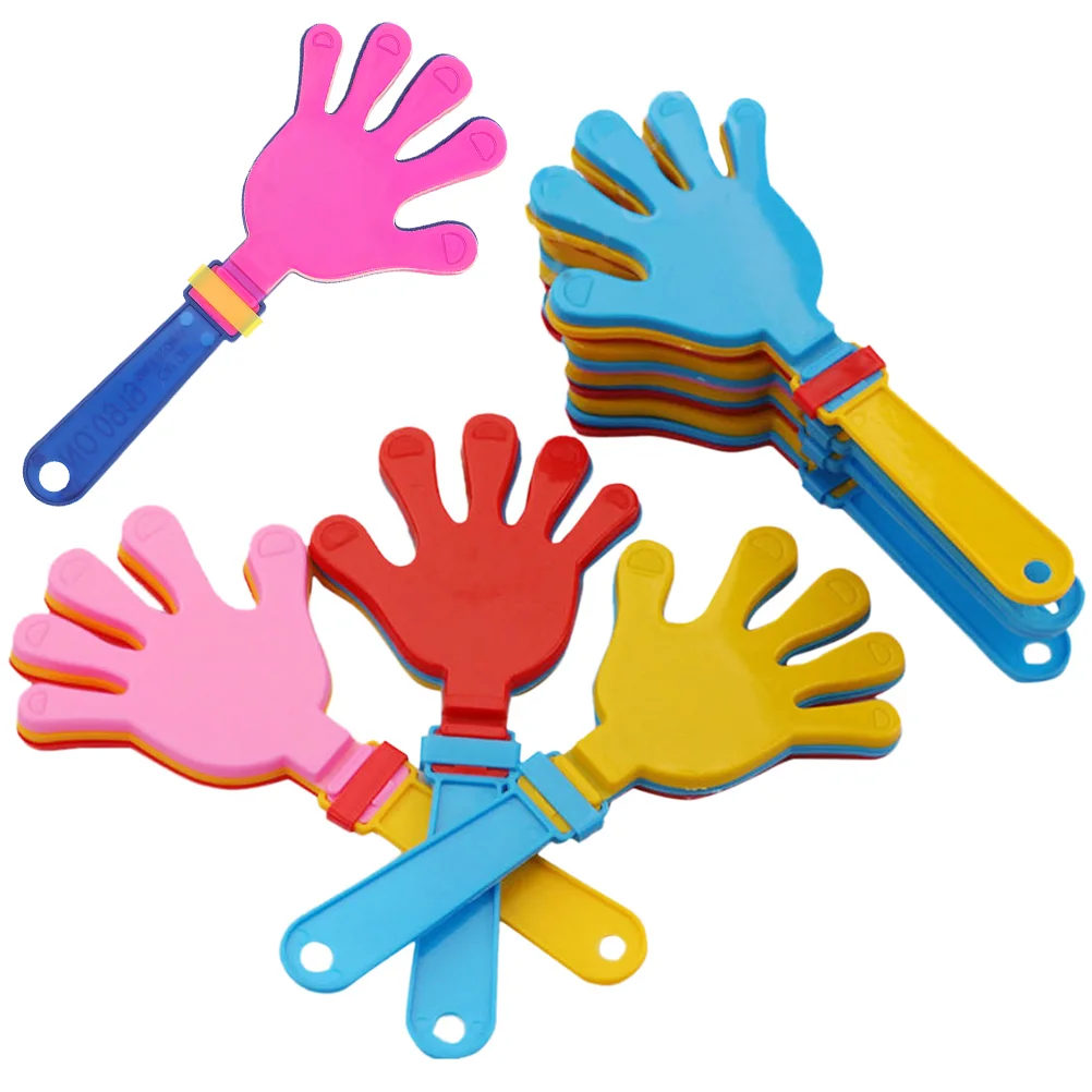 36 piezas de plástico Palm Clap Noisemakers para eventos deportivos accesorios de mano fiesta Festival Clappers niño