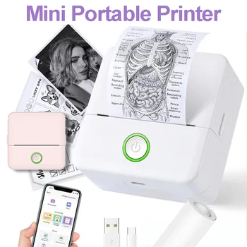 Mini Portable étiquette imprimante thermique endurance Bluetooth HD image imprimante pour étudiant erreur titre note poche inkless impression