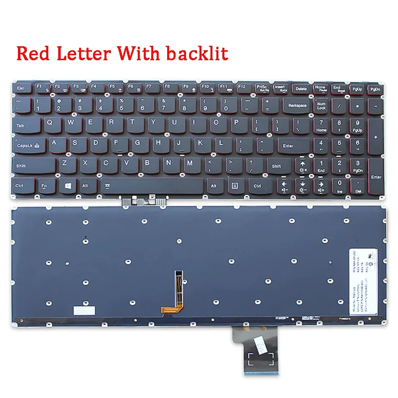 

New Laptop Replacement Keyboard Compatible for LENOVO Ideapad U530 Touch 20289 U530P Y50 Y50-70 Y70 Y70-70