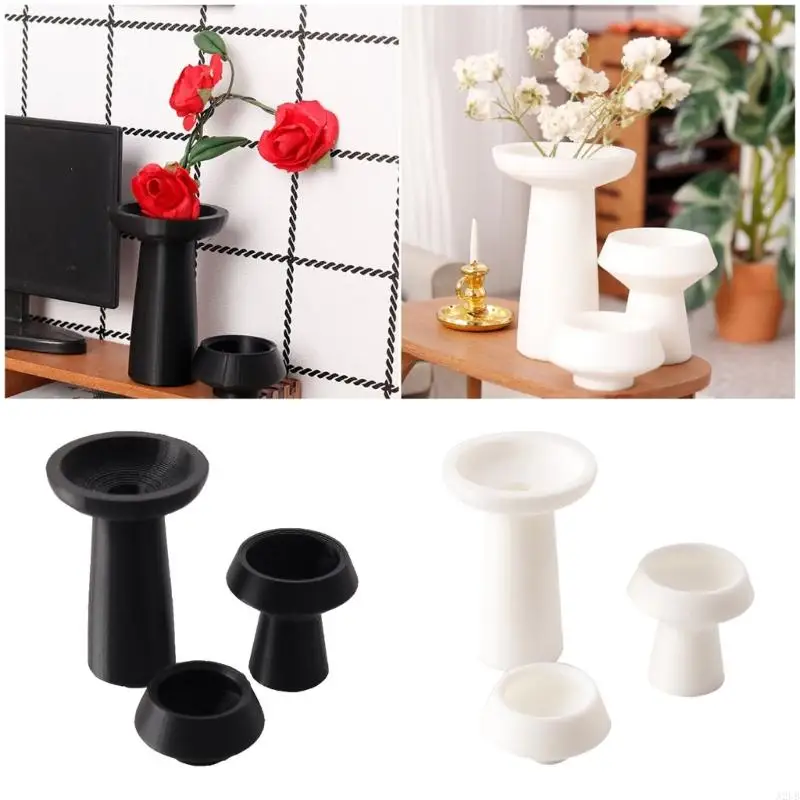 

Miniature Flower Pot Doll House Decoration for Living Room Scene Setting Flower Arrangement Flower Vase for Craft Project A2UB