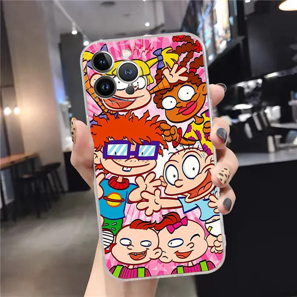 Cartoon Funny R-Rugrats Phone Case Silicone Soft For Iphone 16 15 14 13 12 11 Pro Mini XS MAX Plus X Cover