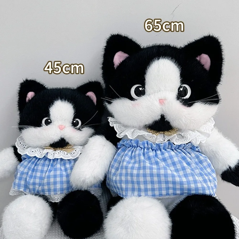 Calico Cat Coffee Cat Plush Backpack Cartoon Cow Cat Siamese Cat Plush Bag Kawaii Soft Cat Plush Doll Backpack Christmas Gift