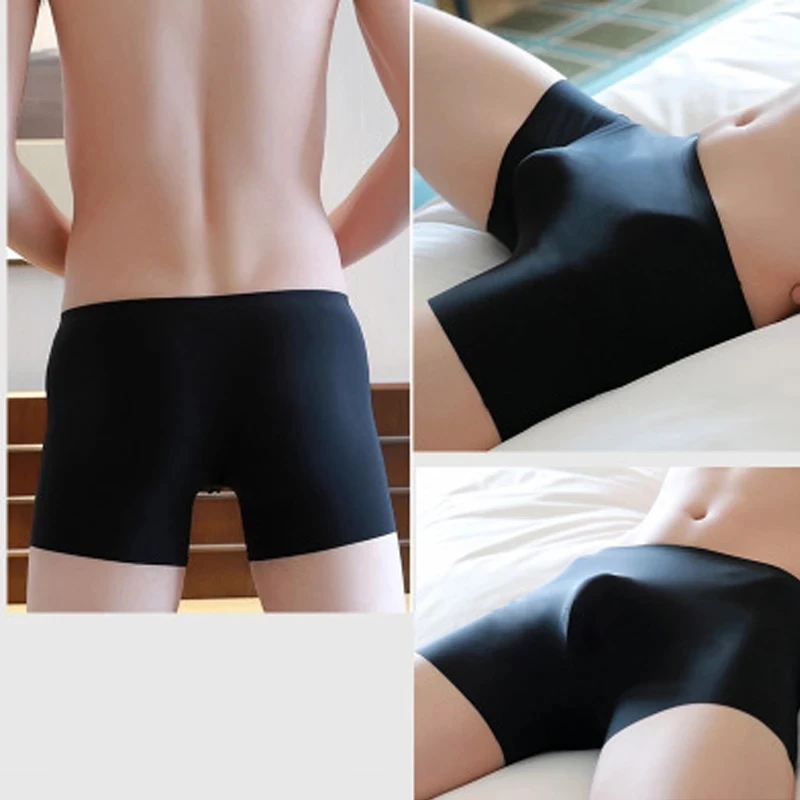10pcs Xiaomi Eis Seide herren Unterwäsche Boxer Briefs Für Männer 3D Ultra Dünne Bequeme Atmungsaktiv Schnell Trocknend höschen Großhandel