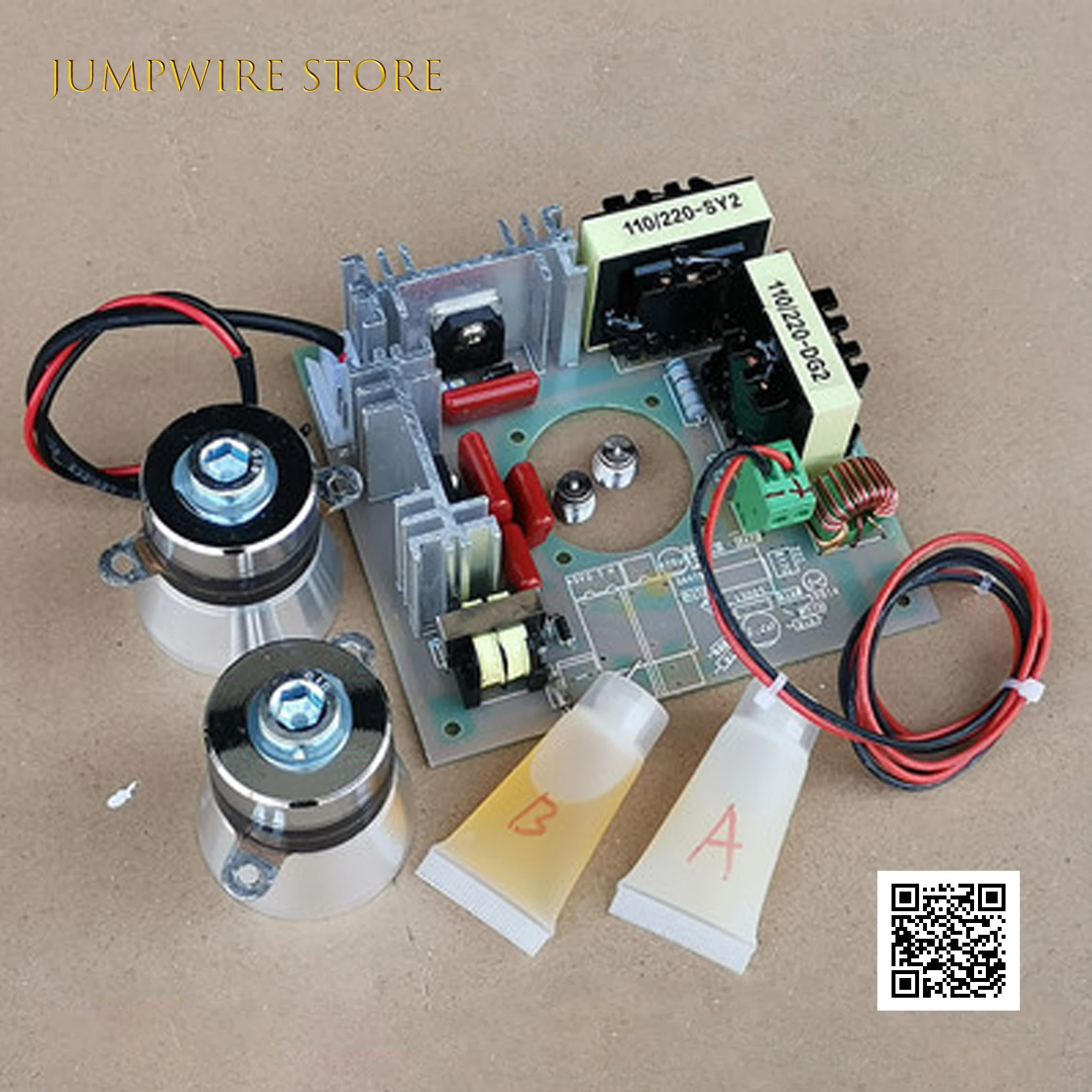 

120W/40KHZ Ultrasound Cleaner Circuit Board Oscillator Kit Ultrasonic Generator DIY Simple Machine Moving Vibration Box