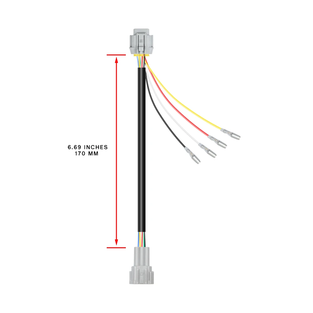 1PC For Nissan 370Z 2009-2020 Rear F1 Style 4th Tail Brake/Fog/Reverse Backup Light Retrofit Connect Wiring Harness Plug N Play