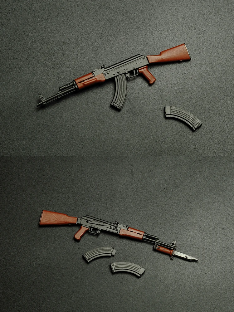 1/12 静的ミニ AK モデルライフル DIY ナイフ装飾おもちゃ軍事兵士シーンアクセサリーフィット 6 "アクションフィギュア Diy 装飾
