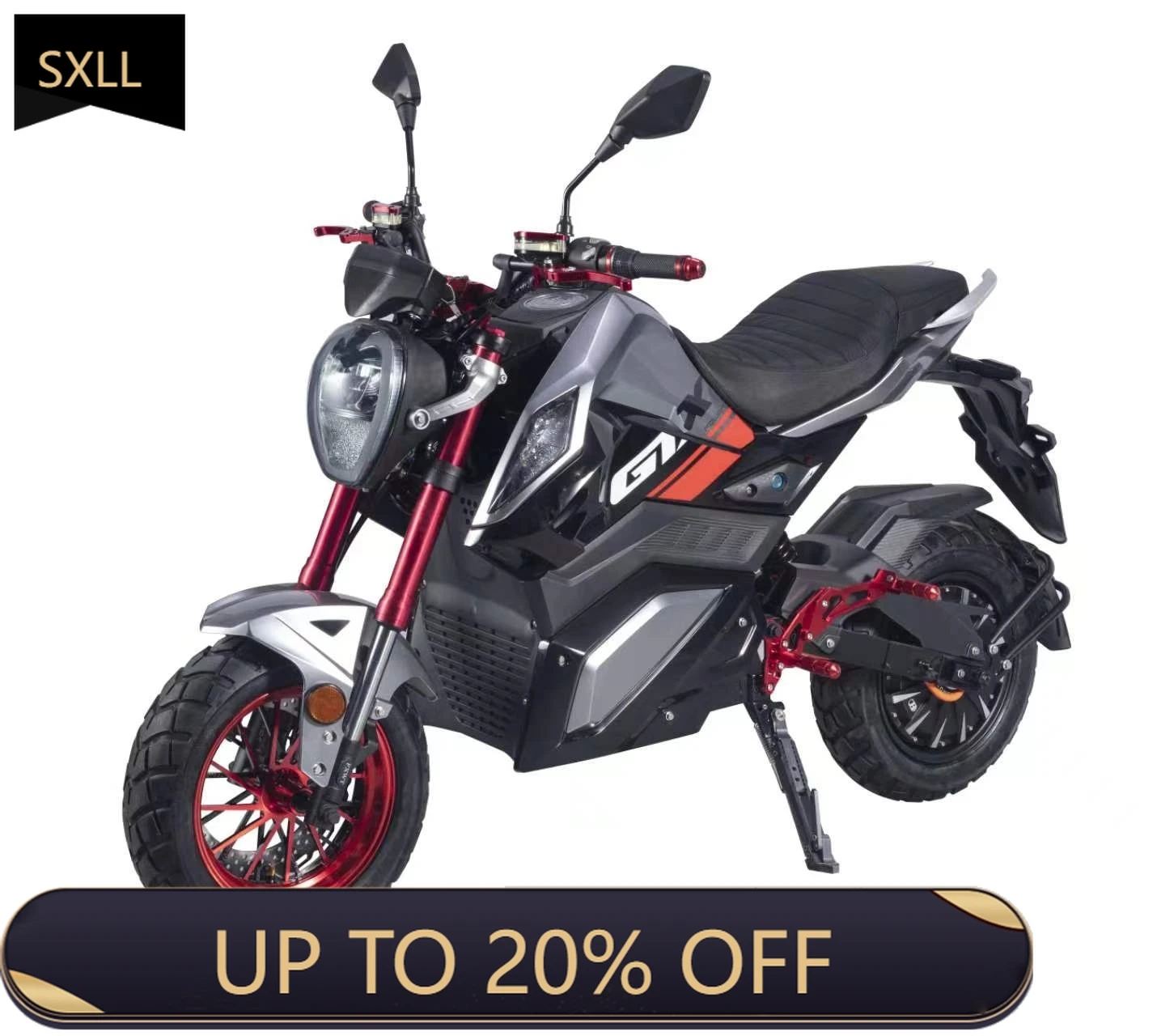 

SXLL 72V 2000W Electric Racing Streetbike for Adults Heavy Duty Electric Motorbike Scooter with 70km/h Speed