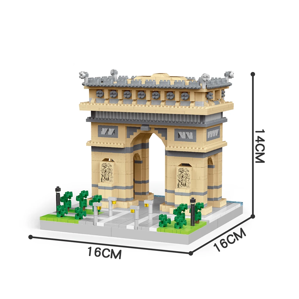 Nieuwe Louvre Micro Mini Blok Bouwstenen voor Volwassenen Architectuur Speelgoed Sets Bouw Kinderen Speelgoed Montage Bakstenen