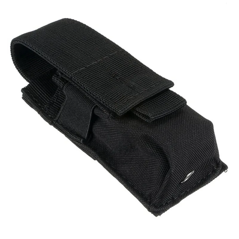 Molle Tactical M5 Flashlight Pouch Single Magazine Holster Torch Holder Utility EDC Tool Outdoor Hunting Key Knife Waist Bag