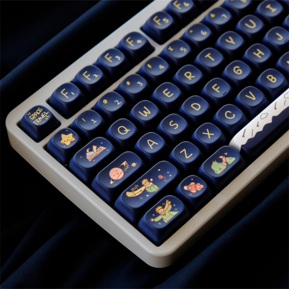 129 Key Prince PBT Keycap MOA Profile Dye Sublimation Keycap For Gaming Mechanical Keyboard Keycap Cherry MX Switch MOA Key Caps