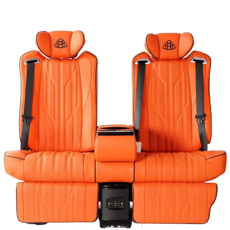 UTV&ATVKIMSEY Luxury Electric Leather Car Seat Sofabed With Hidden Cup Holder for Toyota Land Cruiser Luxury Seat Bestselling