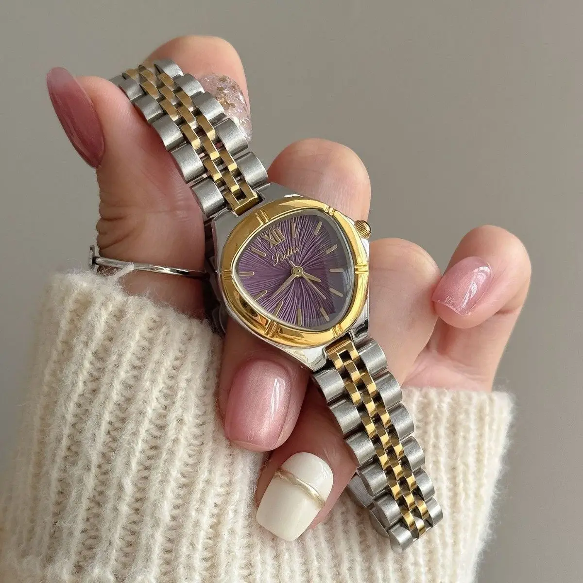 

New Luxury Stainless Steel Strap Watch, Stylish Women'S Watch, High-Quality Ladies' Wristwatch, Creative Gift For Women.