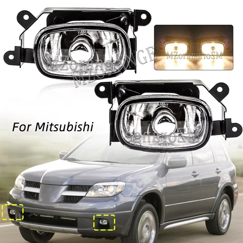 Faros antiniebla LED para Mitsubishi Outlander, faros halógenos de parachoques delantero, lámparas antiniebla, 2003, 2004, 2005, 2006, 2007