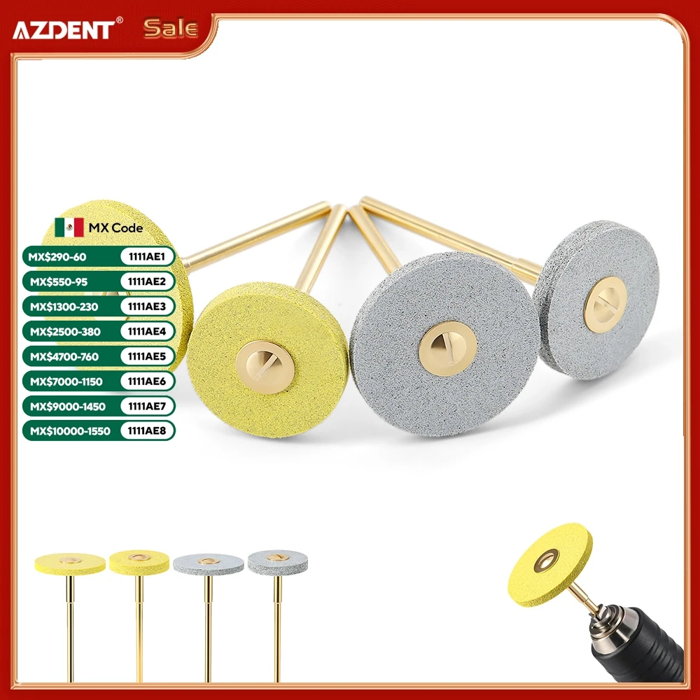 

AZDENT Стоматологический алмазный шлифовальный круг HP 2,35 мм Полировщик Цирконий Керамика Полировка Средняя/грубая зернистость Инструмент для полировки стоматолога