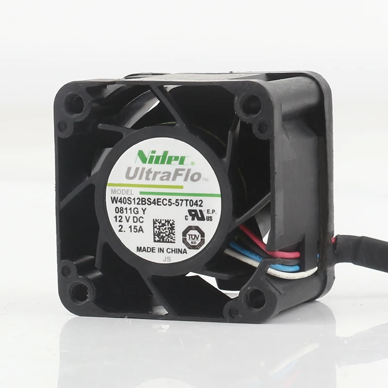 W40S12BS4EC5-57T042 NIDEC 4028 DC12V 2.15A high air volume 4-wire PWM fan 4CM cooling fan 40*40*28MM