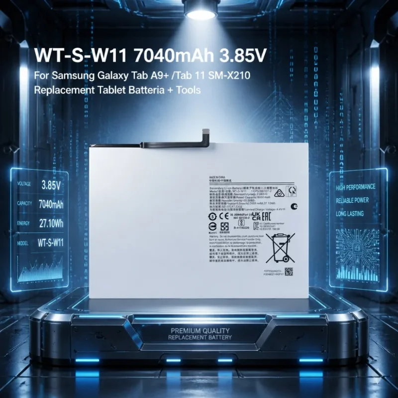 7040 mah Suitable for Samsung Tab A9 Plus  large-capacity tablet battery WT-S-W11 High‑Performance Long‑Lasting Battery Life