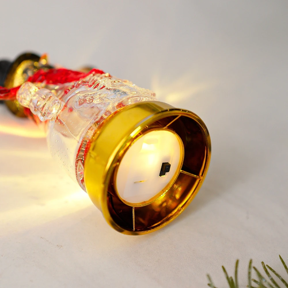 مضيئة سانتا كلوز ثلج الديكور لوازم الحفلات منضدية الحلي أضواء ليلية متجر المنزل زينة عيد الميلاد السنة الجديدة