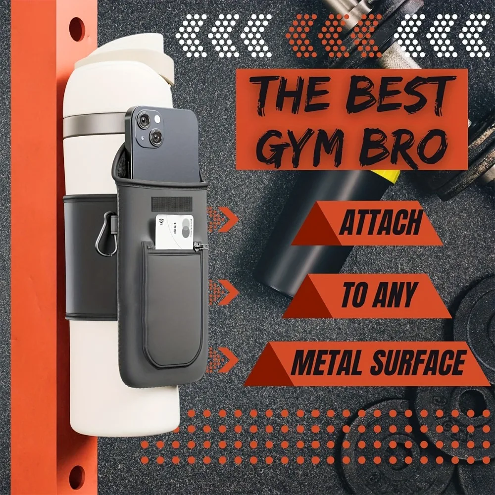 حقيبة لياقة مغناطيسية مع جيب ملحق مناسبة للحقائب العالمية مثل الهواتف المحمولة والمفاتيح وسماعات الرأس وما إلى ذلك