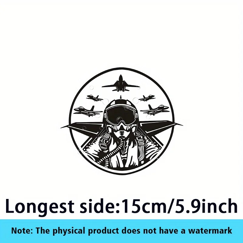 1 قطعة ملصق سيارة طيار عصري للدراجات النارية، ملصق جريئة لتخصيص السيارات والدراجات النارية وفيبي الطيران