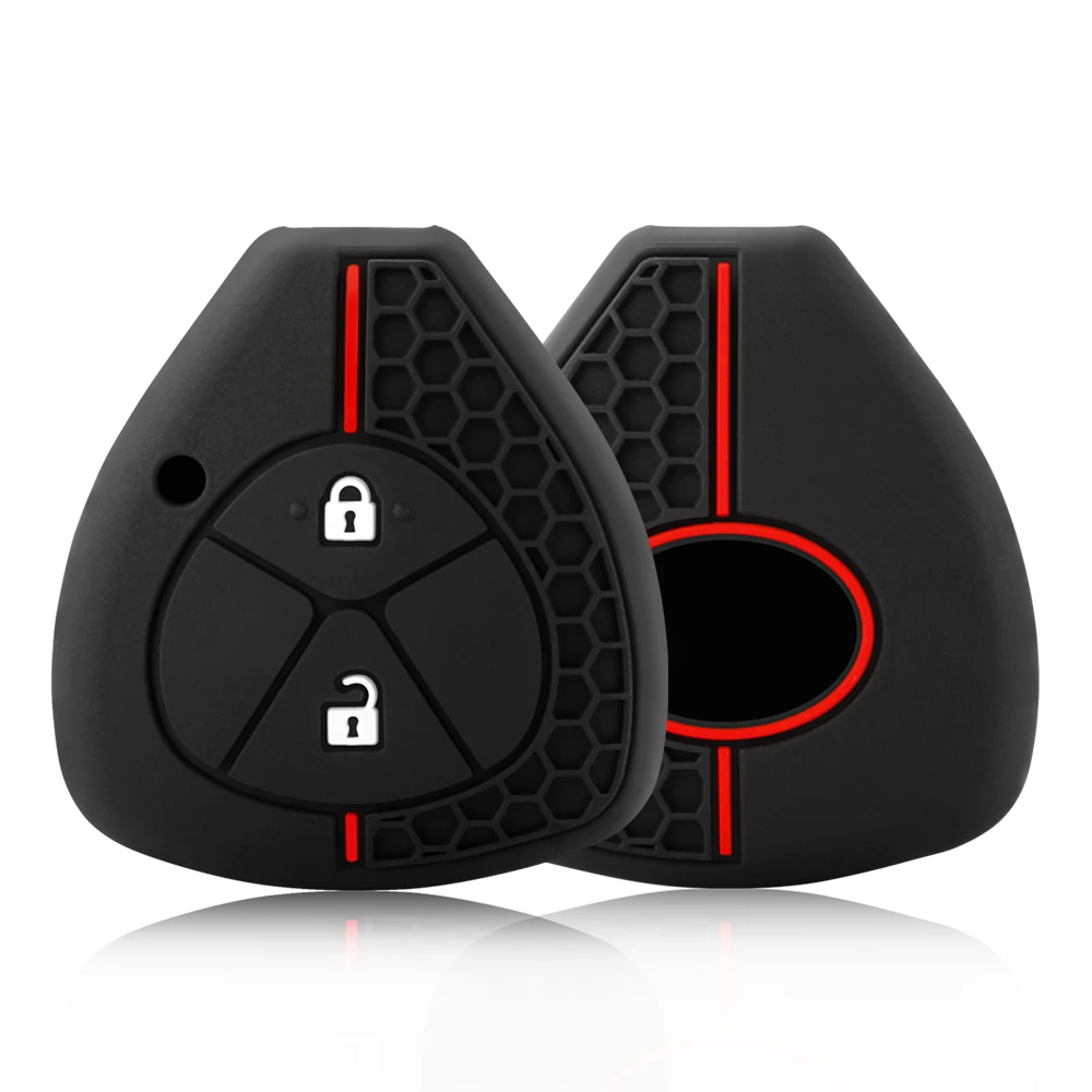 Funda porta llaves para Toyota Yaris/Vitz Auris Mk I 2007 Corolla Verso Hilux 7 RAV4 Porte Camry funda para llave de coche llavero 2/3/4 botones