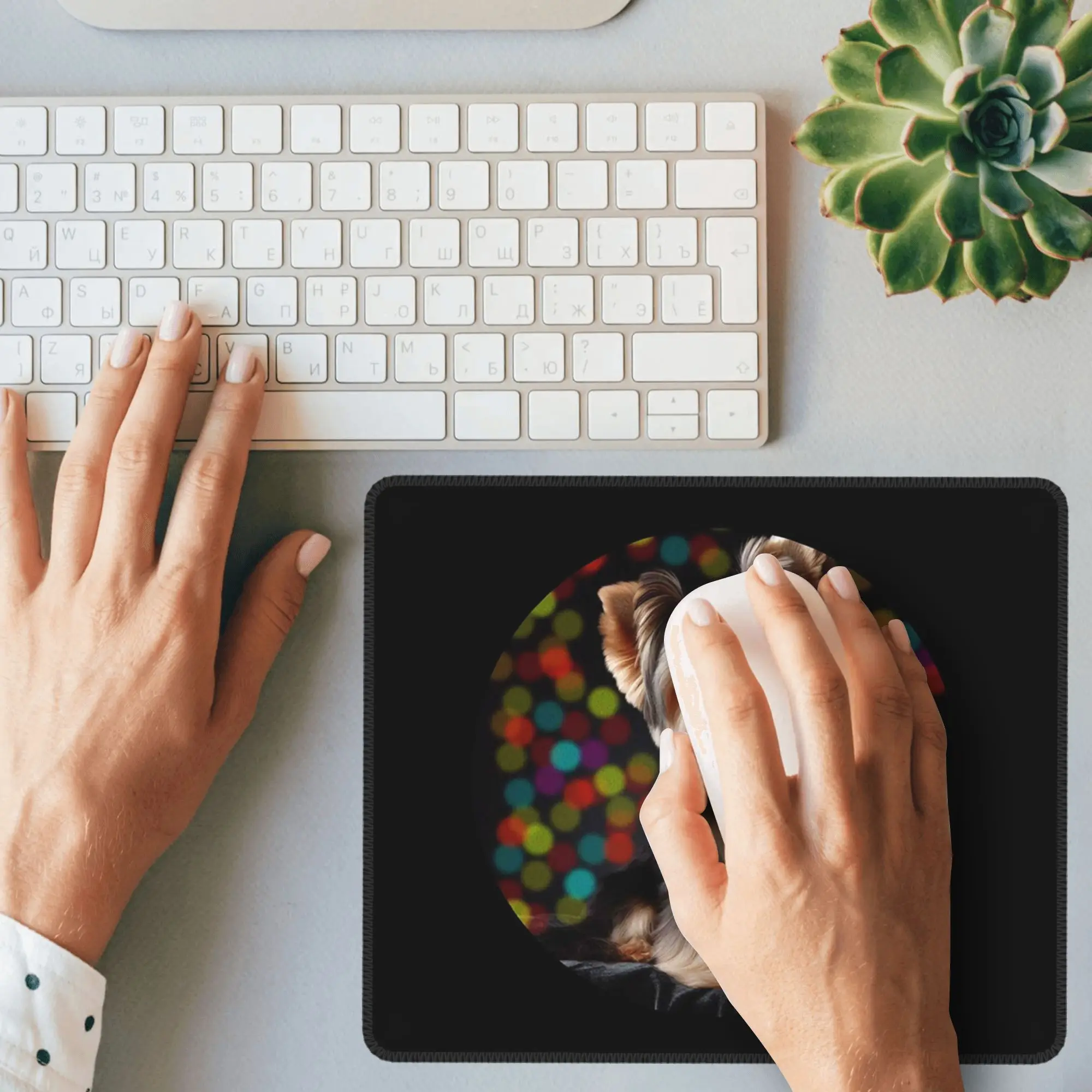 yorkshire-terrier-em-um-fundo-pontilhado-redondo-mouse-pad-teclado-de-computador-tapete-de-mouse-para-jogos-pc-laptop-tapete-de-mesa-tapetes-de-mesa