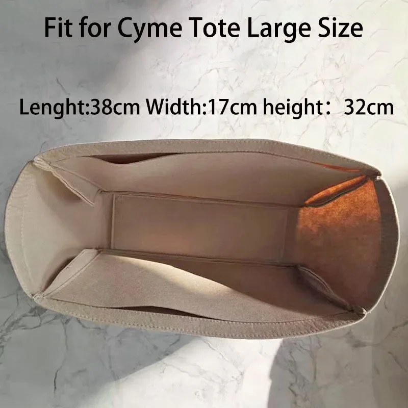 Lining Storage Pouch and Organization Inner Liner Purse Fit Cyme Large Handbag Insert Organizer For Cyme Tote Bag