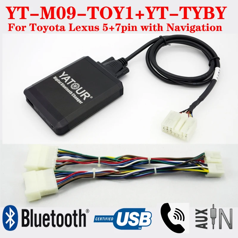 High quality Yatour Bluetooth USB digital music interfaces for Toyota Lexus with phone call function